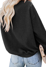 Load image into Gallery viewer, Uqnaivs  Women&#39;s Woolen Fleece Pullover Casual Round Neck Long Sleeve Sweater