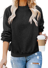 Load image into Gallery viewer, Uqnaivs  Women&#39;s Woolen Fleece Pullover Casual Round Neck Long Sleeve Sweater