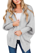 Load image into Gallery viewer, Casual Long Dolman Sleeve Loose Knit Open Front Cardigan Sweater