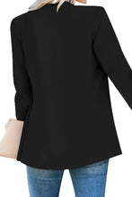 Load image into Gallery viewer, Uqnaivs Women&#39;s Lapel Blazer Suit Button Long Sleeve Pocket Work Office Jacket