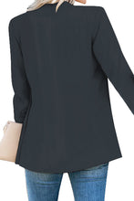 Load image into Gallery viewer, Uqnaivs Women&#39;s Lapel Blazer Suit Button Long Sleeve Pocket Work Office Jacket