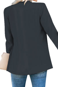 Uqnaivs Women's Lapel Blazer Suit Button Long Sleeve Pocket Work Office Jacket